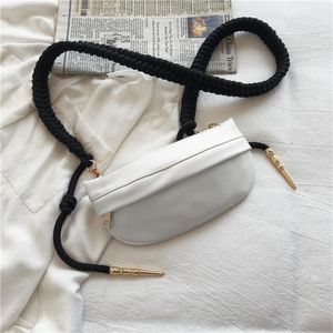 Designer- Messenger Bag Ladies Fashion Trend Chest Bag Outdoor Travel Lightweight Simple Casual Mini Sac à bandoulière (Blanc)