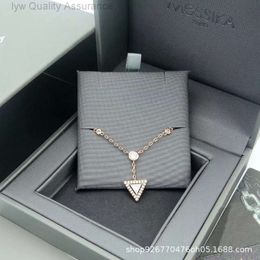 Designer Messikas Bijoux Move Sliding Triangle Collier Bracelet V Gold Small Full Diamond Pendant Collar Collar