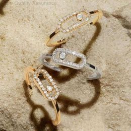 Designer Messikas Jewelry Sika Fashion Comautage de mode simple et exquis Gol rose Full Diamond Zircon Mobile Single Diamond pour femmes