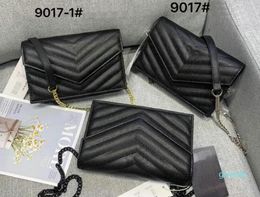 Designer-Umhängetaschen mit Metallkette, Kaviar-Metallkette, goldene Handtasche, modische Leder-Flip-Cover-diagonale Umhängetaschen n25