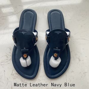 Designer Metallic Patent Mat Leather Sandalen voor vrouwen casual slip-on slippers in wit zwart geelroze zilver