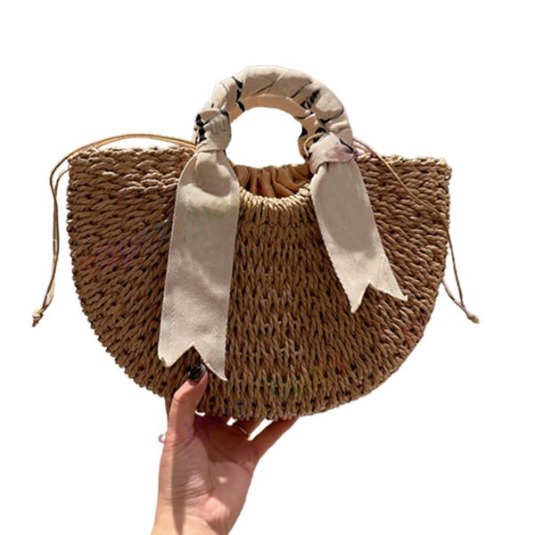 designer mifuko woody raphia sac fourre-tout hommes et femmes sac à main tissé sacs à bandoulière avec lettres été 34cm ou 23cm