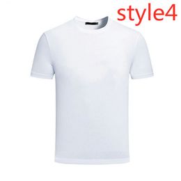 Designer Milan Italie été à manches courtes T-shirt décontracté col rond mince T-shirt pur coton mode bas chemise tendance