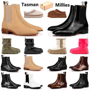 Designer Millies Hommes Femmes Bottes Classic Clear Mini Boot Tasman Pantoufles Hiver Neige Booties Skate Sneaker Plate-forme Boott Rain Rubber Winter Rain Boots 35-47