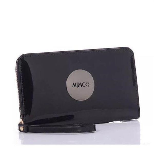 Diseñador Mimco Cartera Mujer PU Monedero de cuero Carteras de marca Gran capacidad Maquillaje Bolsas de cosméticos Señoras Clásico Compras Tarde Bag174E