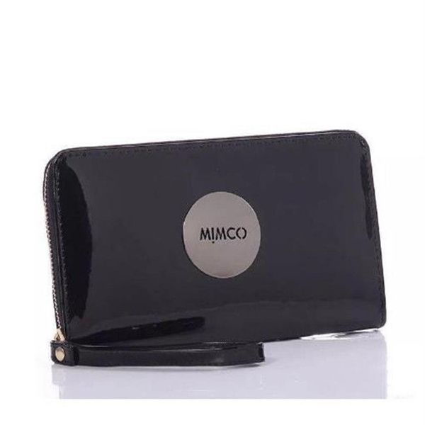 Diseñador Mimco Cartera Mujer PU Monedero de cuero Carteras de marca Gran capacidad Maquillaje Bolsas de cosméticos Señoras Clásico Compras Bolso de noche 285p