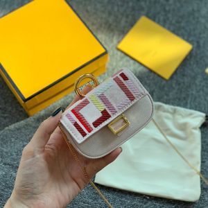 Designer Mini Sac Coin Purse Baguette Nano Chain Lipstick Smallbag Mandbag Fashion Broidery Letter Sacs