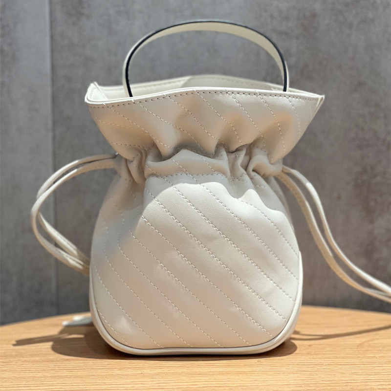Tasarımcı mini kova çantası kadın omuz çantaları deri çapraz vücut çantası