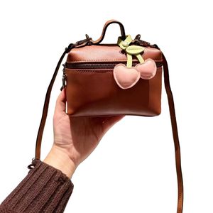 Designer Mini Sacs à bandoulière Luxur Cherry Lunch Box Sac Mode Shopping personnel Sacs à main Sac à bandoulière Sac à main Marque NOIR Messenger Sacs