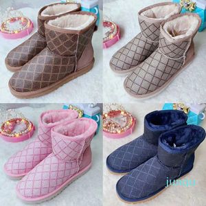 Ontwerper Mini Fashion Casual Shoes Australia Boot Women Fluff Yeah Platform Dames Boot Girls Lady Bow Winter Snow Enkle