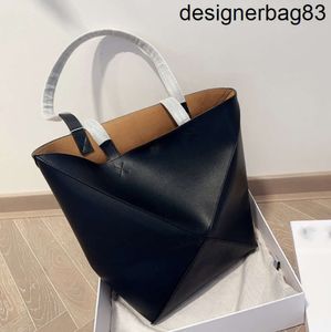 Mini sacs fourre-tout pliables en cuir de vache brillant pour femmes, sac à main de luxe pour voyage moyen, Shopping Puzzle