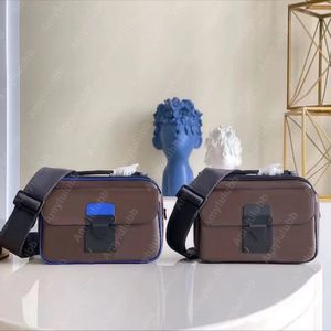 Diseñador Mini Messenger bag hombres bolsos de hombro Satchels para mujer S lock Moda hombre Cross Body Bolsos de cuero de lujo señora monedero bandolera solapa Hilo dicky0750