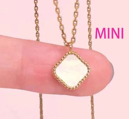 Mini zoete klaver ketting modeontwerp voor vrouwelijke ontwerper charme 18k gouden luxe sieradenliefhebbers paar cadeau dames bruiloften