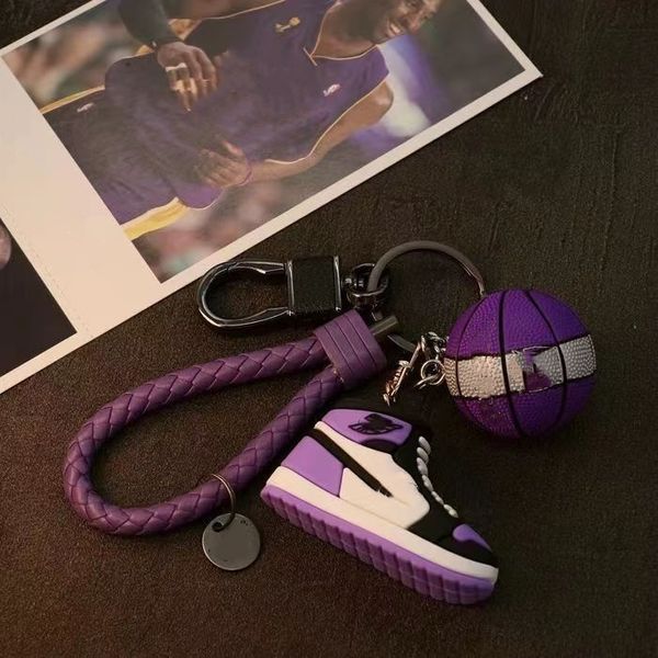 Designer Mini silicone sneaker hommes femmes enfants porte-clés cadeau chaussure porte-clés chaîne d'embrayage basket-ball chaussure porte-clés