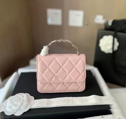 Diseñador Mini bolsos de un solo hombro Bolsos Cadena de mujer Monedero de lujo Mujeres Esmalte Mano Shank Bolso Moda Cruz Cuerpo Monedero Cambio Monedero