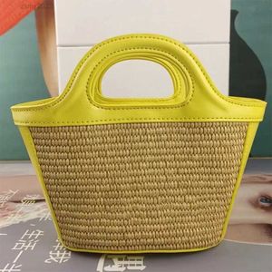 Designer Mini panier de paille sac pour femmes sac à main de luxe dame épaule sacs à bandoulière été Patchwork femme marque petit fourre-tout