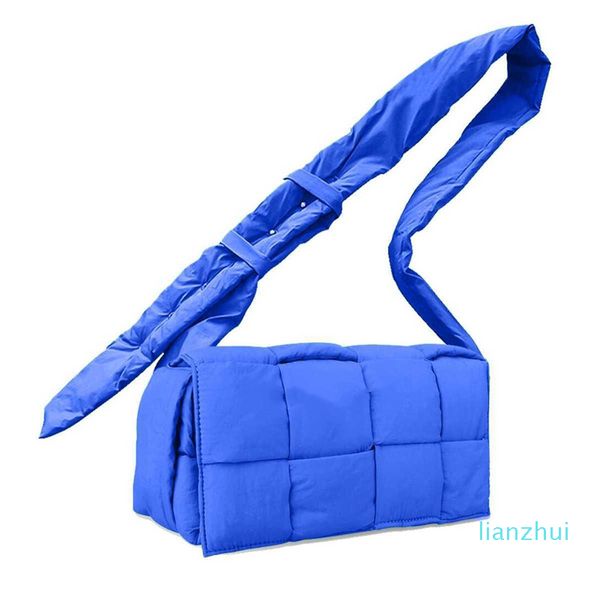 Diseñador Mini Teen Intrecciato Bag Moda para mujer Down Woven One Shoulder Crossbody Bag Gran capacidad Square Tofu Pillow Bag
