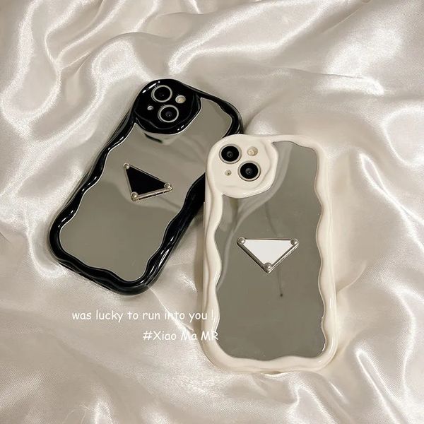 Cas de téléphone miroir de concepteur pour iPhone 14 Pro Max 13 Promax 12 11 Plus Xr Cas de téléphone Marque Mode Phonecase Couverture antichoc Shell D238232C