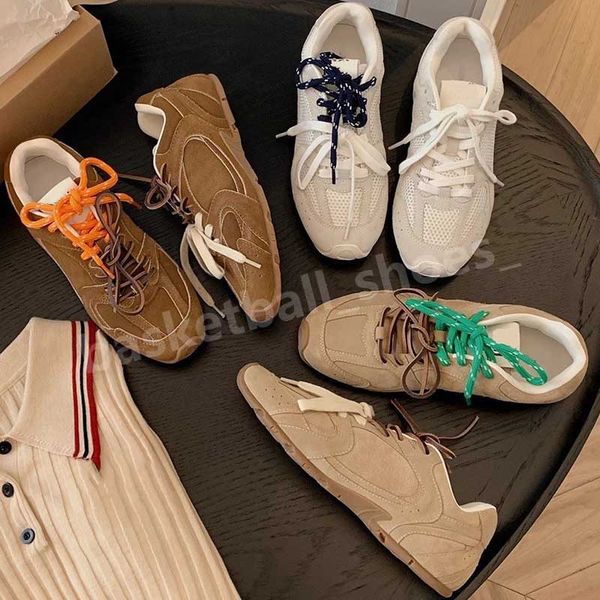 Designer Miui 530 SL SAEDED Sports Chaussures décontractées pour hommes Sneakers Blanc Brown Khaki Traineurs en plein air Jogging Jogging Running Shoe