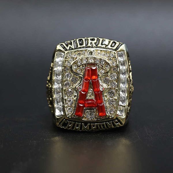 Diseñador Mlb 2002 Los Angeles Angel Baseball Fan Collection Anillo de regalo