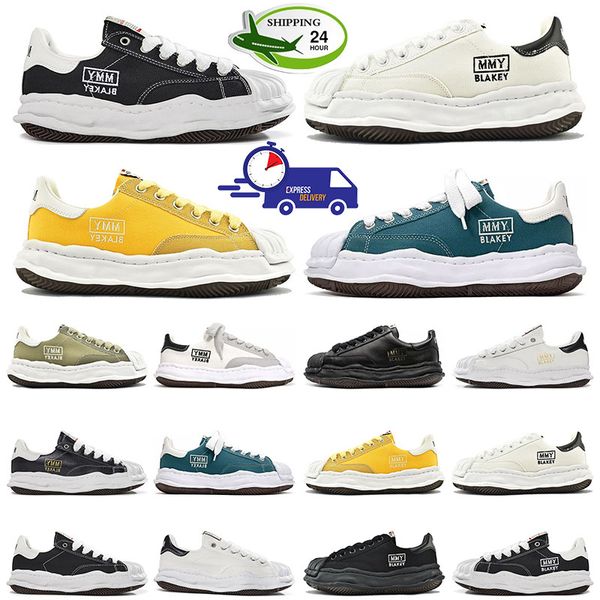 Diseñador mmy maison mihara yasuhiro zapatos casuales para hombre entrenadores mujeres zapatillas de deporte Negro Blanco Verde Amarillo hombres deportes tamaño 36-45