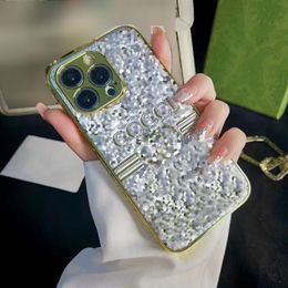 Ontwerper Mobiele telefoonhoesjes voor iPhone 14 Pro Max 13 12 11 Gilding Gold G Letters Case Luxe Phonecase Shockproof Shell 4 kleuren 2023