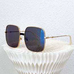 Modelos de diseñador Gafas de sol Gafas de sol de gran tamaño Moda para mujer Lente cuadrada Marco dorado Gafas polarizadas Estilo de moda Gafas de sol para hombre Locs Gafas de sol