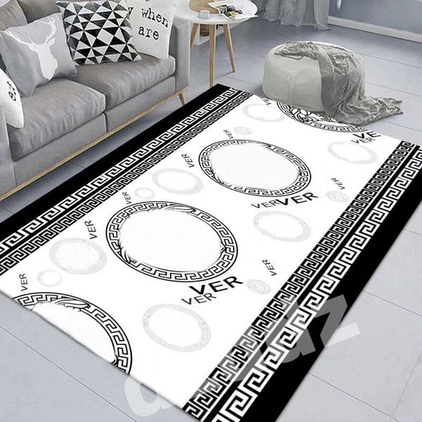 Designer Modern Chadow Carpet Brand Letters Porte de porte tapis sans glissement salon