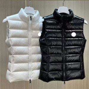 femmes doudoune vestes marque designer français sans manches dame gilet luxe broderie badge vêtements d'extérieur manteaux taille S/M/L/XL