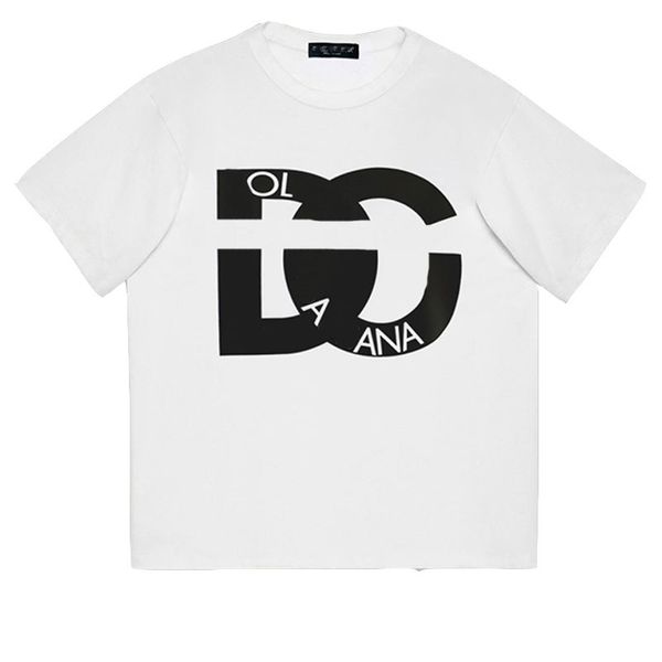 Diseñador Monete Camiseta de algodón con logotipo de Milán Estampado bordado Moda para hombre y para mujer Camiseta informal de manga corta