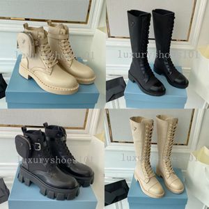 Designer Monolith Bottes Femmes Rois Bottine En Cuir Véritable Mocassins Chaussures Peau De Vache Cloudbust Thunder Chaussures Militaire Inspiré Combat Moto Chaussure