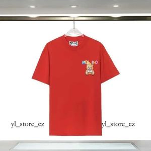 Designer Moschino Hoge kwaliteit Luxe T-shirt Merk Moschino T-shirt Kleding Spray Letter Korte mouw Lente Zomer Tij Mannen en vrouwen 4039