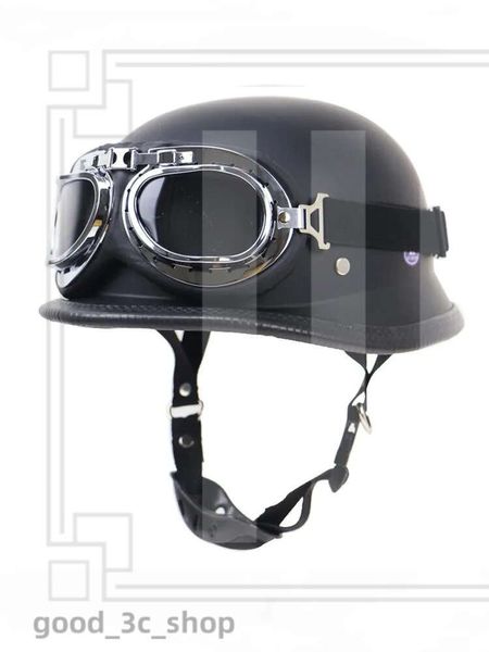 Helmets de motocicleta de diseñador Dot Vintage Estilo alemán Open Face Open Half Helmet Capa de casco Unisex RETRO MOTOR CHOCEP CASCO CAPACETA 499
