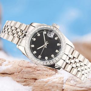 Designer uurwerk horloge 36-41 mm automatisch 31 mm quartz dames heren diamanten bezel volledig roestvrij staal dames dame waterdicht lichtgevende horloges geschenken dhgate