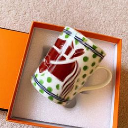 Designer Mugs Streed Geométrique Modèle Bone Chine Mug Imprimé Logo Creative Gift Office Home Early Tea Cup bon cadeau 11-15