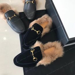 Designer GG Slides Mules Pantoufles 100% cuir véritable Horsebit Mocassins pantoufles de luxe femmes hommes jacquard cuir pantoufle jumbo logo toile princetown chaussures plates