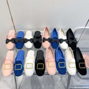 Designer Mules Women Loafers Office Mule pailletten Slippers verfraaide schoenen Hogere kwaliteit met doos 551