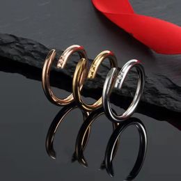 Designer nagelring voor dames Luxe sieraden Midi titanium staallegering Verguld proces Mode-accessoires vervagen nooit Niet allergisch