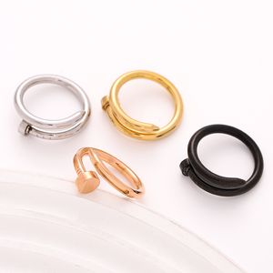 Bague à ongles design bijoux de luxe bagues midi pour femmes alliage d'acier au titane processus plaqué or accessoires de mode ne se fanent jamais pas allergique