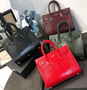 Designer Nano Sac De Jour Sacs le plus populaire Sac de mode de grain de crocodile femmes de luxe véritable sac à main en cuir mat sacs à main d'épaule