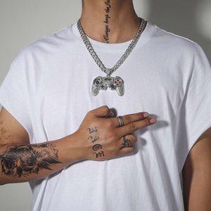 Collar de diseñador Collar de oro Joya de joyas de joyas de Hip Hop Men Cuba Cuba Diamond Game Console Many Collar