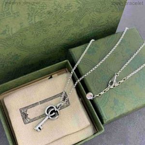 Designer ketting klassieke sleutel hanger sieraden vintage gesneden sleutelparen feest vakantie hoogwaardige geschenken