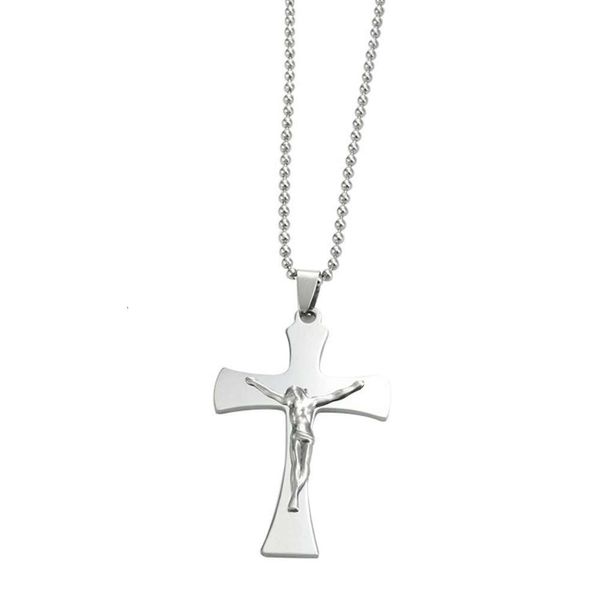 Collier de designer Creative Titanium Stelant Pendant Pendard en acier inoxydable Talisman Pendant Jésus Pasdentif