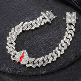 Designer ketting Cuba Chain Love ketting Product Hip Hop Hoge kwaliteit 12 mm Hart Split Strip Hip Hop ketting