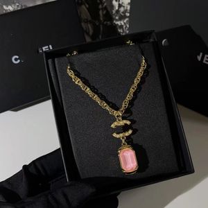 Designer ketting Designer kettingen voor vrouwen Diamanten kettingen Hangers Bot Roze Snoepkettingen Vakantie sieraden Geschenken