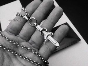 Designer ketting mode roestvrijstalen hanger ketting bijoux voor heren en vrouwen trend persoonlijkheid punk cross stijl liefhebbers cadeau hip hop sieraden