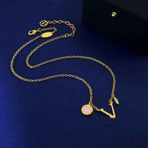 Designer ketting voor mannen vrouwen luxe V-hanger ontwerpers gouden kettingen bloesem diamanten roze hart choker hangers kettingen sieraden accessoires met doos cadeau