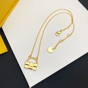 designer ketting voor vrouwen gouden handtas type hanger ketting stijlvolle ketting 14k vergulde ketting mode-sieraden accessoire