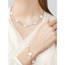 designer ketting klavertje vier ketting vans sieraden sets voor dames kettingen en armbanden vans cleefs roestvrijstalen luxe sieraden