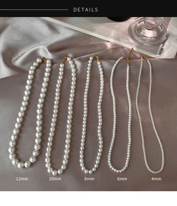 Designer ketting handgemaakte handgemaakte moeder-van-pearl ketting sieraden dames hoogwaardige gevoel van prachtige trui retro temperament alles met een niche sleutelbeen